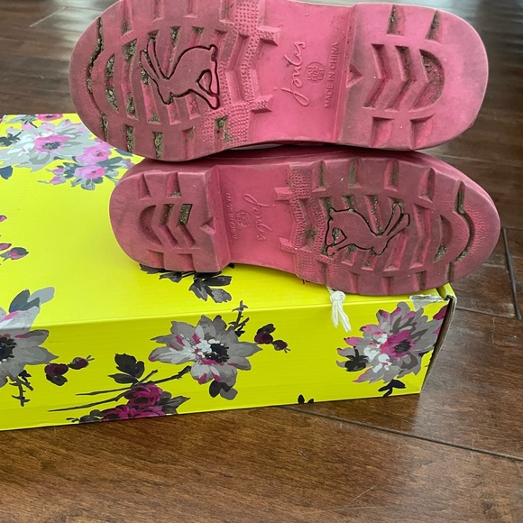 Joules Pink Rain Boots Size 1 - Picture 7 of 7